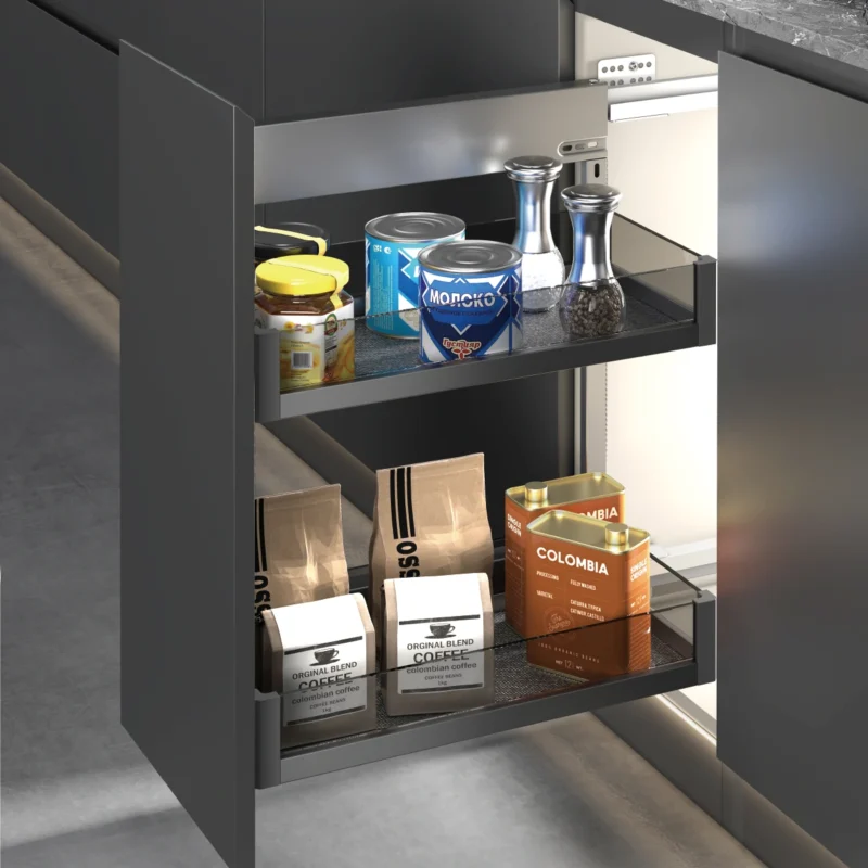 Pull Out Spice & Bottle Rack - Christal