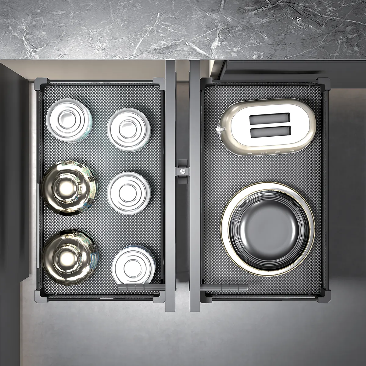 Pull Out Blind Corner Cabinet Organizer - Christal - Image 3