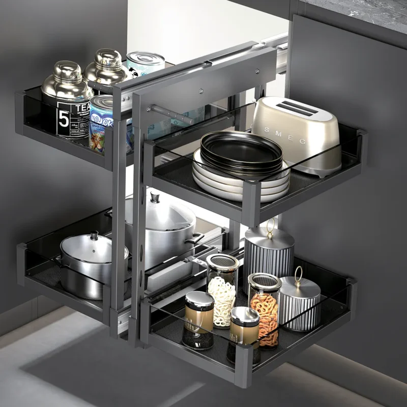 Pull Out Blind Corner Cabinet Organizer - Christal