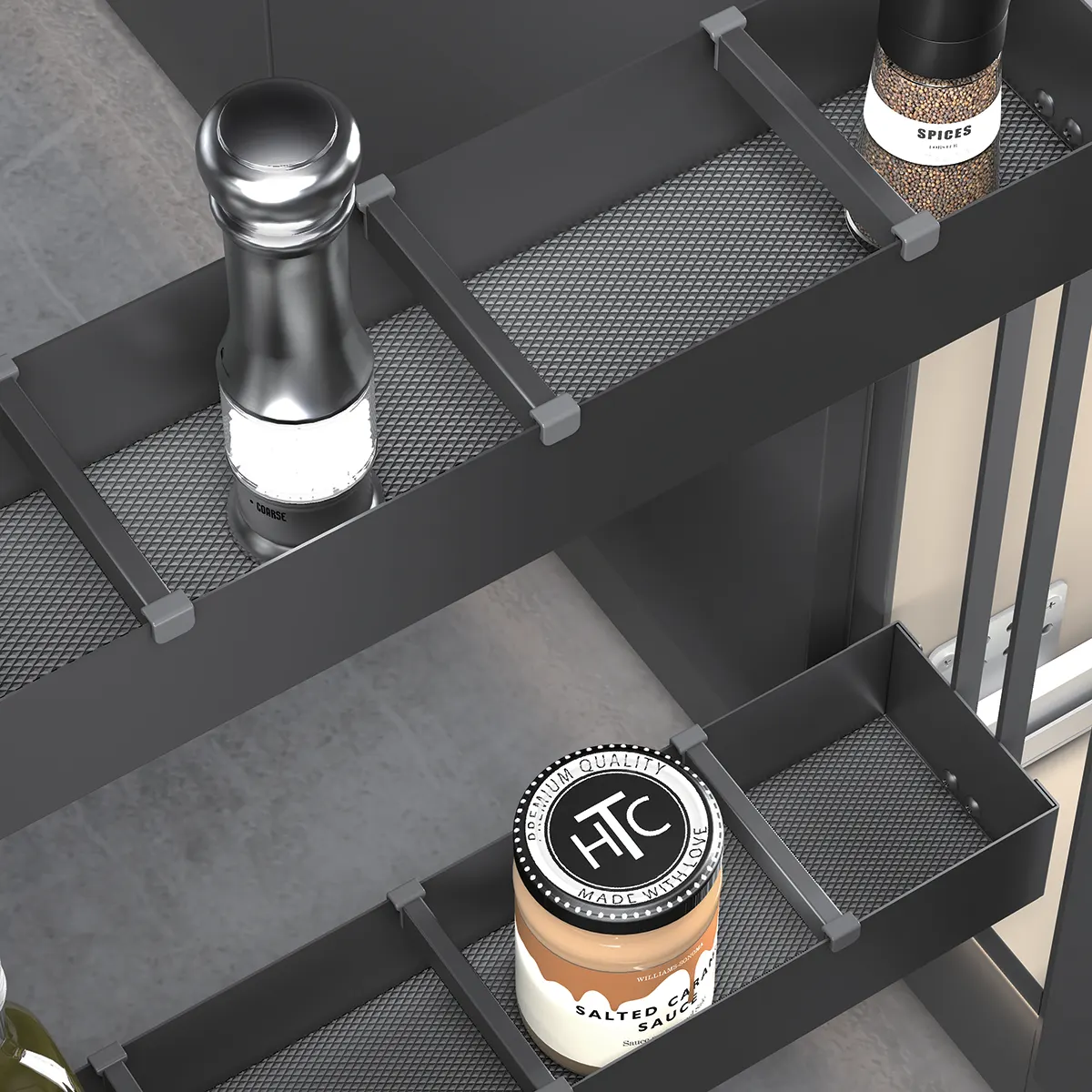 Pull Out Spice & Bottle Rack - Slim - Image 4