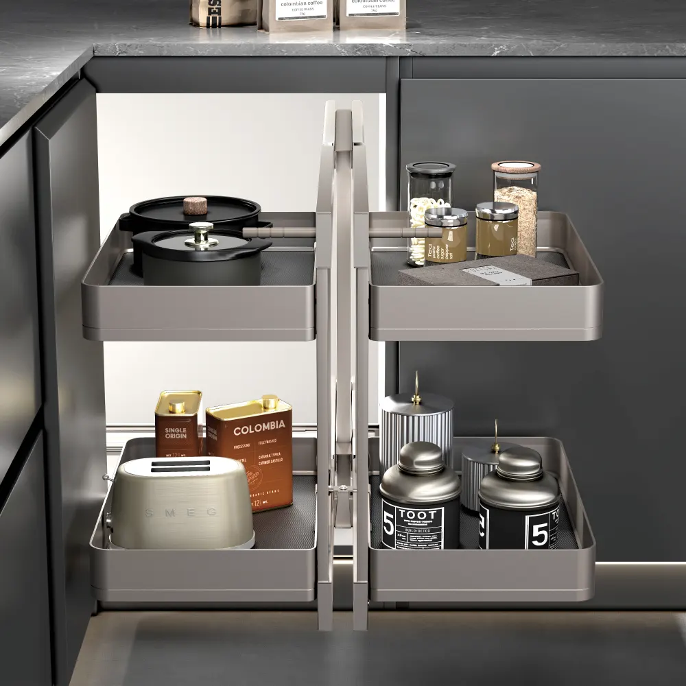 Pull Out Blind Corner Cabinet Organizer - Elan - Image 2